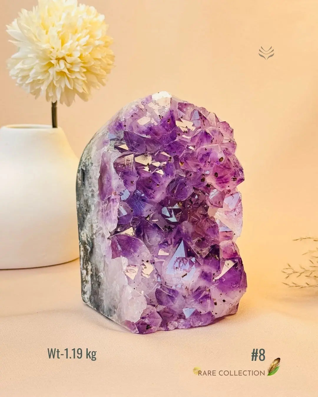 LightCoded Power & Wealth Amethyst Cluster 
