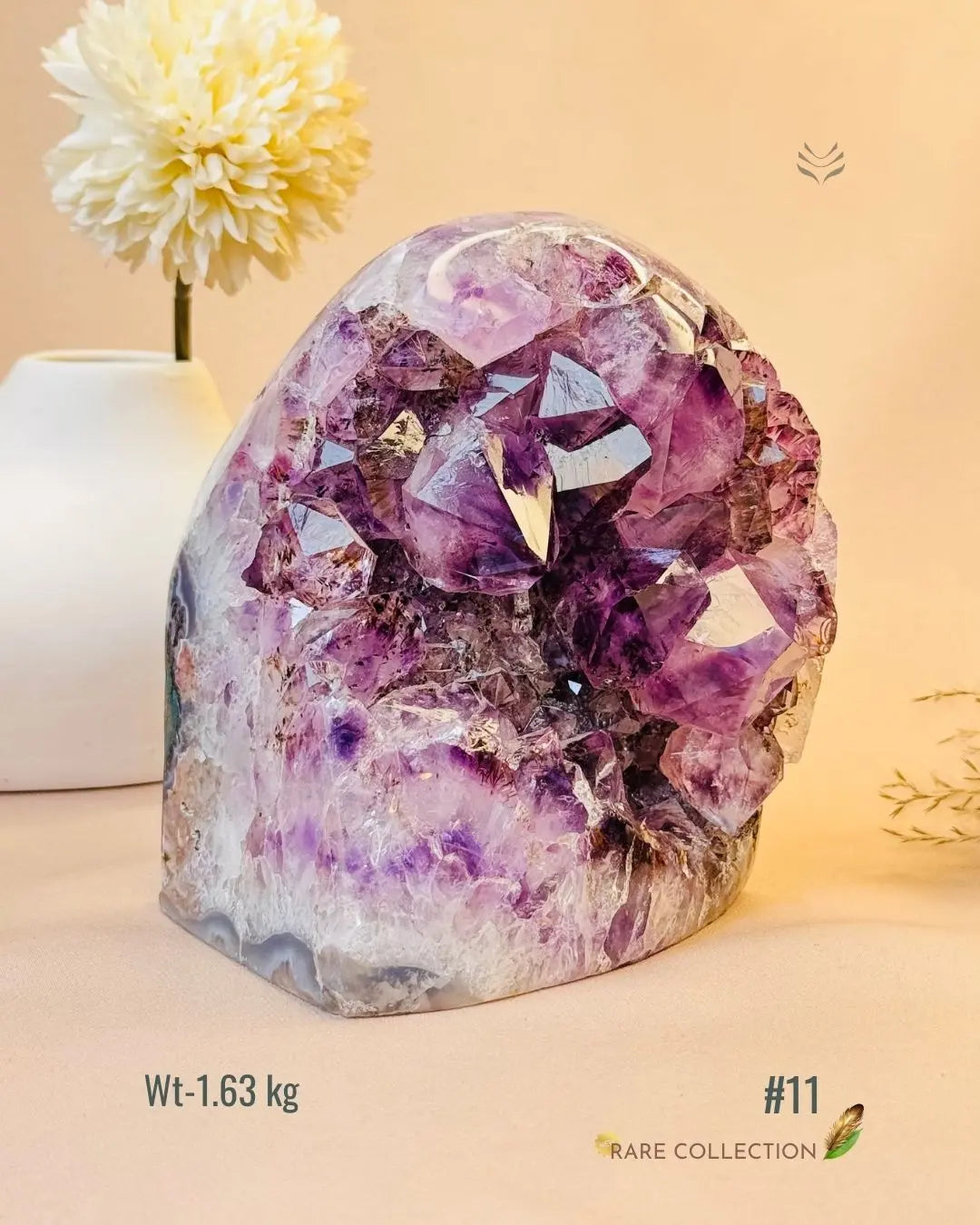 LightCoded Power & Wealth Amethyst Cluster 