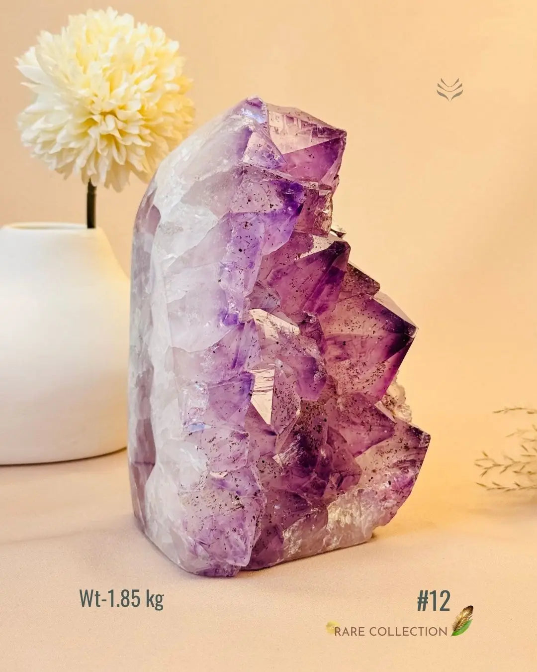 LightCoded Power & Wealth Amethyst Cluster 