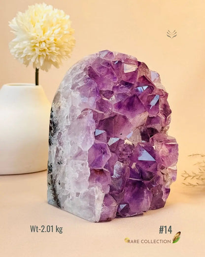 LightCoded Power & Wealth Amethyst Cluster 
