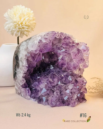 LightCoded Power & Wealth Amethyst Cluster 