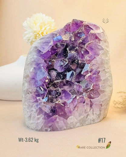 LightCoded Power & Wealth Amethyst Cluster 