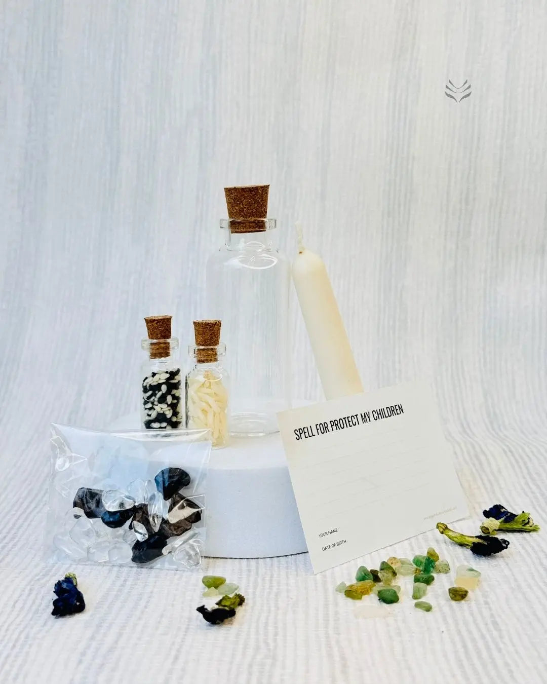 LightCoded Protect My Children Spell Bottle 