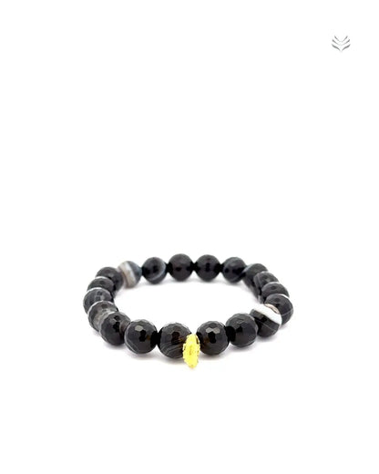 LightCoded Protect Your Money From Evil Eye -  Black Sulemani Bracelet 
