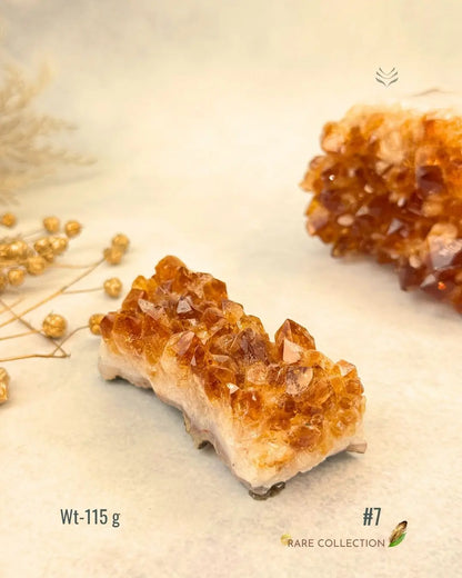 LightCoded Raw Citrine Cluster 