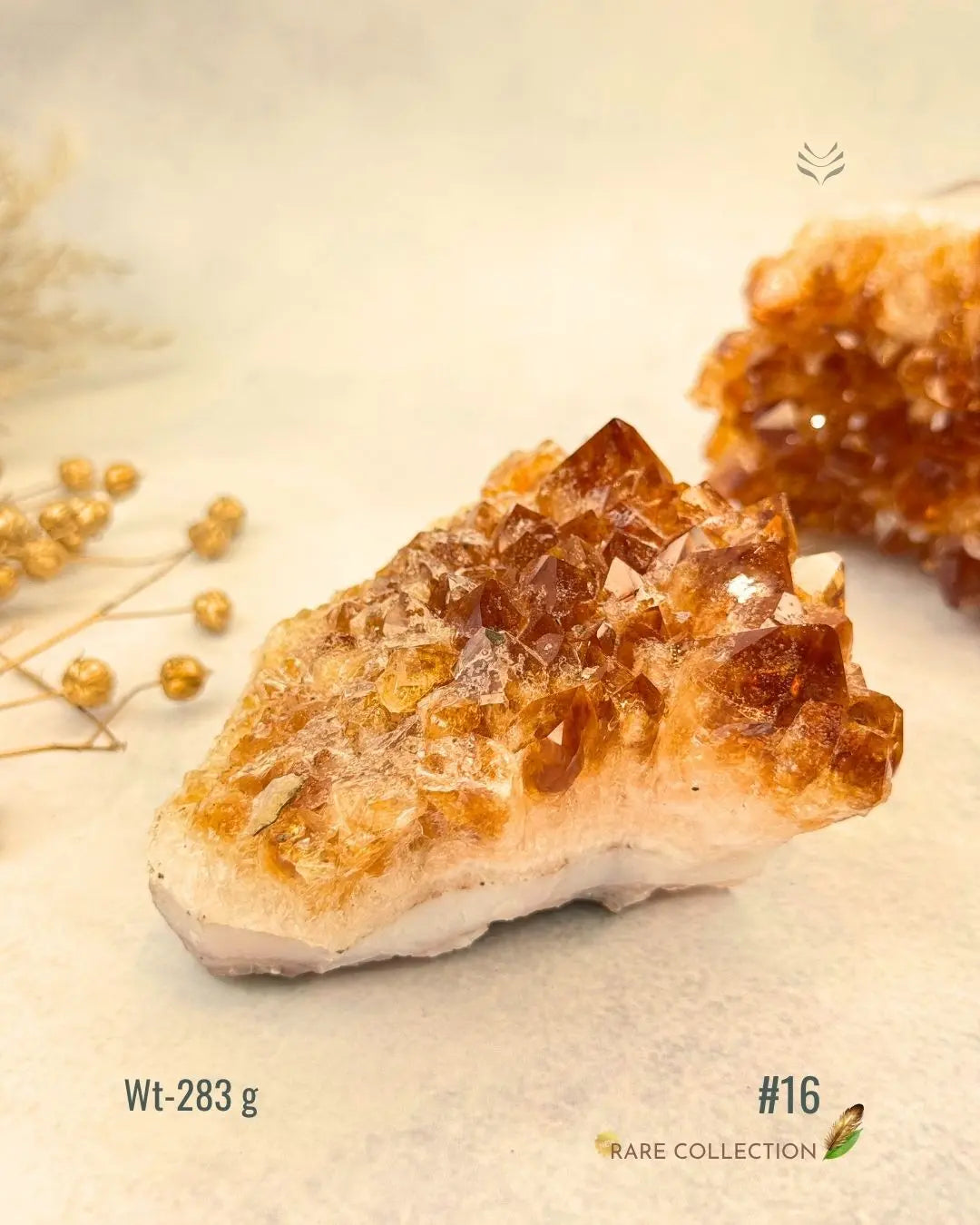 LightCoded Raw Citrine Cluster 