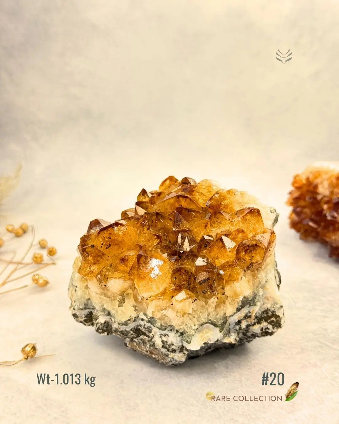 LightCoded Raw Citrine Cluster 
