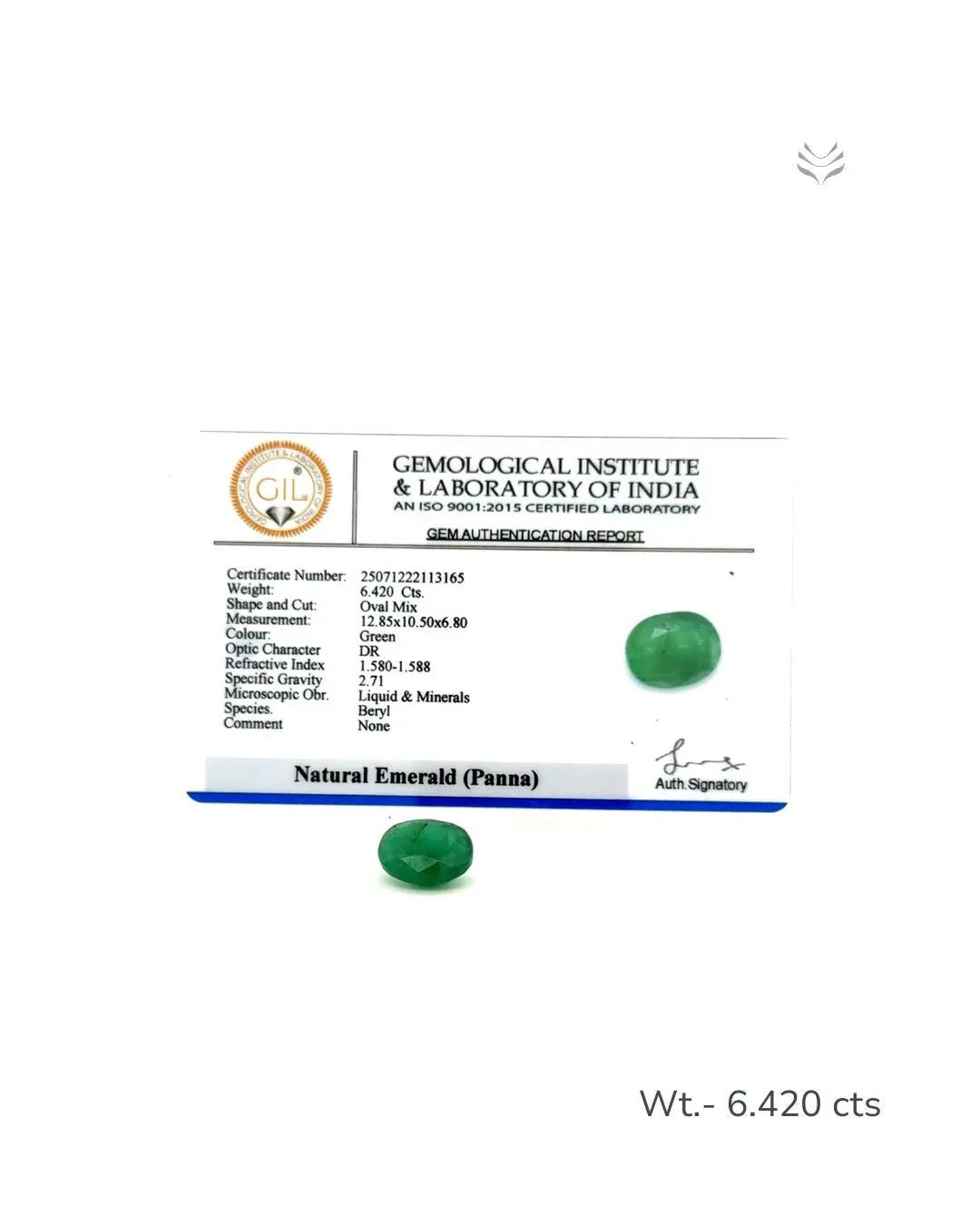 LightCoded Zambian Emerald - 6.420 Ct 