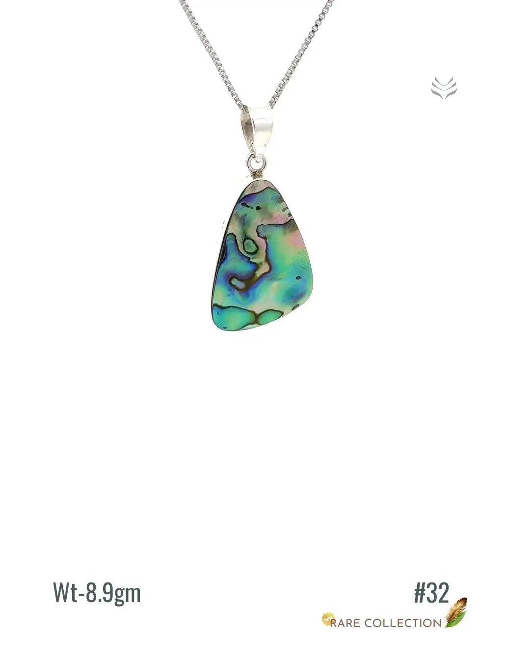 Lightcoded Anti-worry Abalone Shell Pendant 