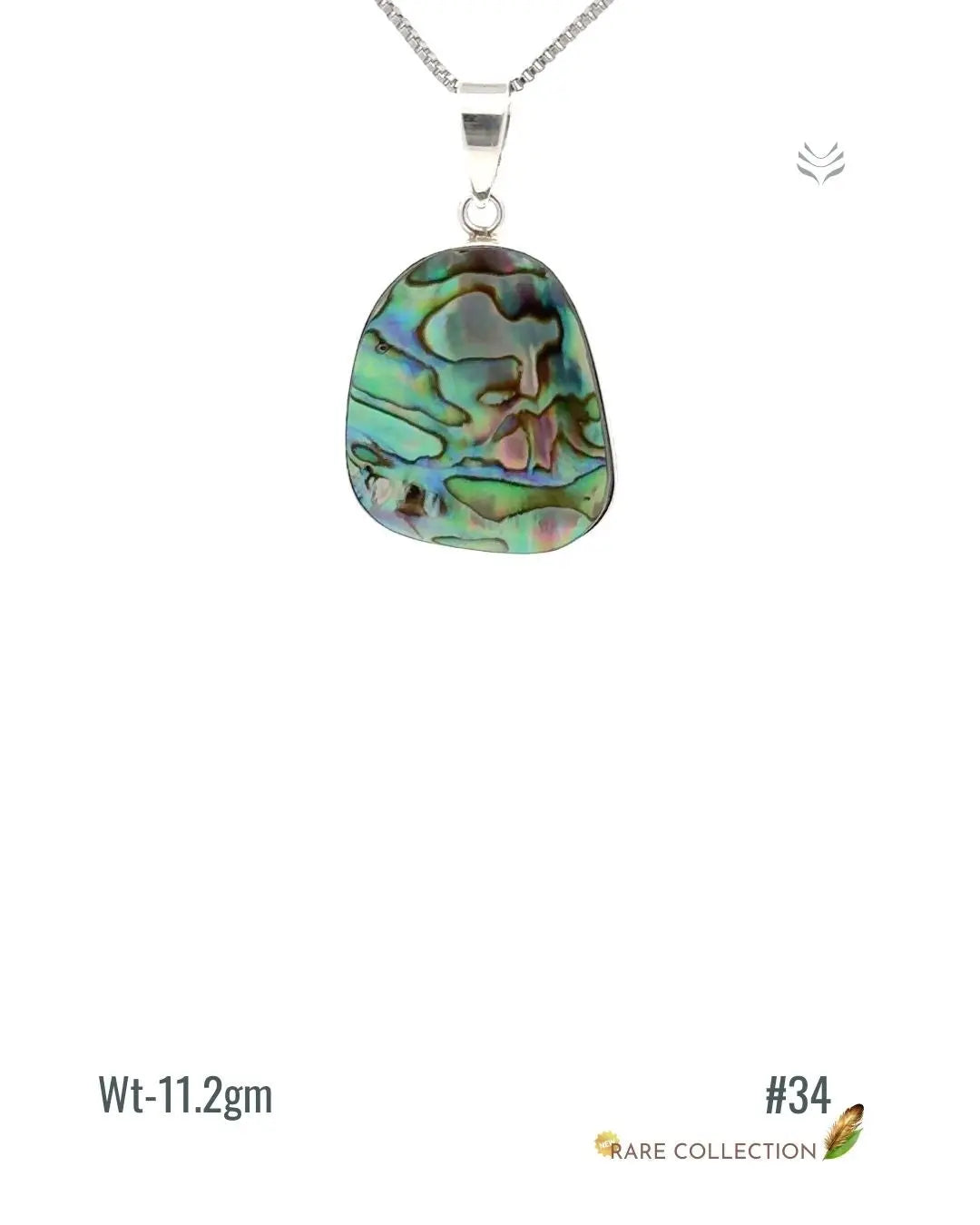Lightcoded Anti-worry Abalone Shell Pendant 