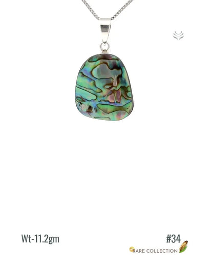 Lightcoded Anti-worry Abalone Shell Pendant 