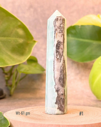 Lightcoded Blue Caribbean Calcite Tower 