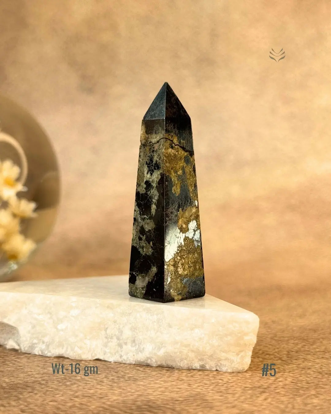 Lightcoded Covellite Tower 