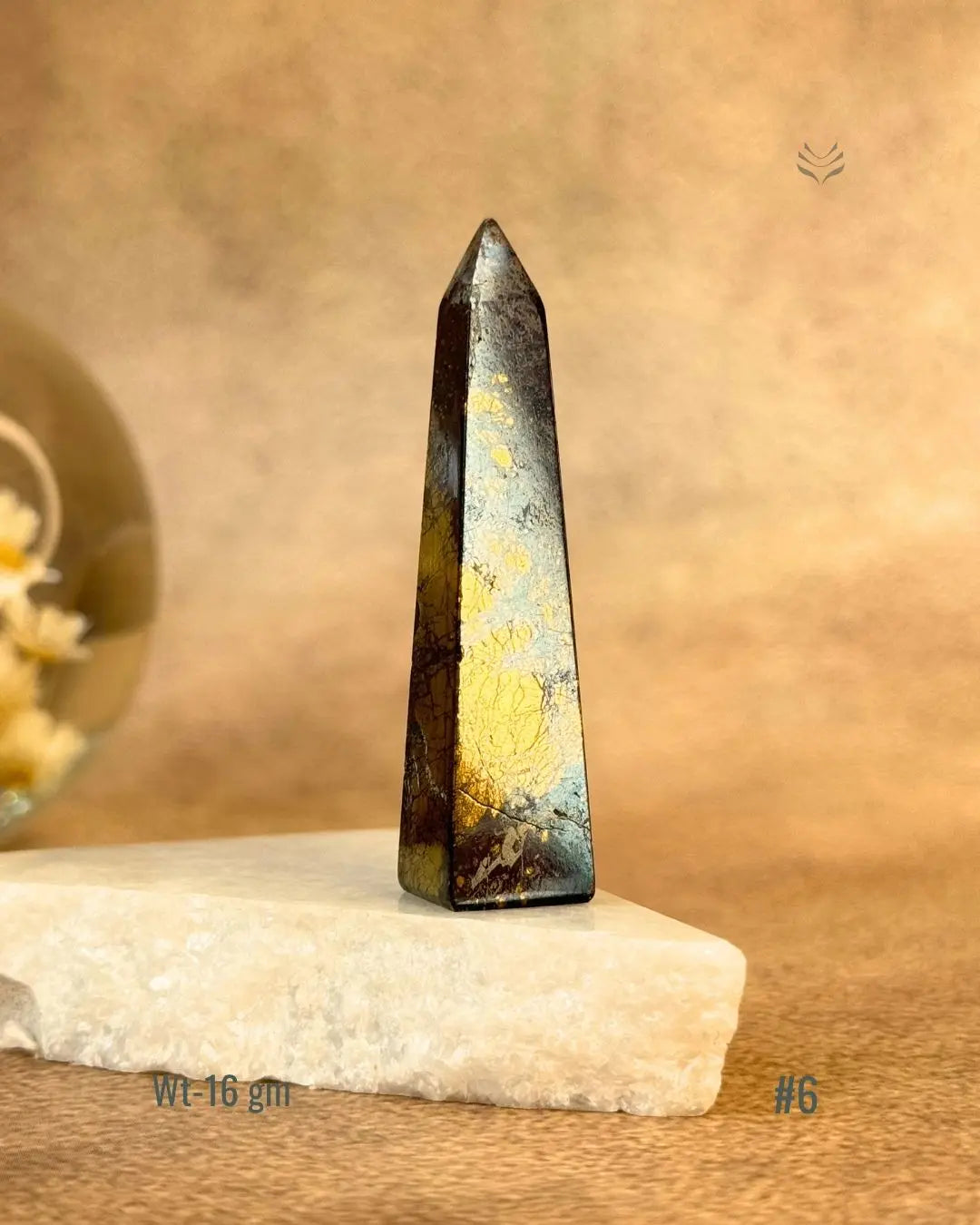 Lightcoded Covellite Tower 