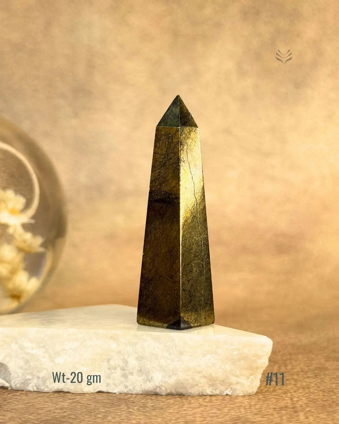 Lightcoded Covellite Tower 