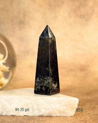 Lightcoded Covellite Tower 