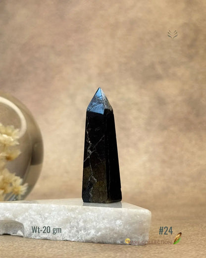 Lightcoded Covellite Tower 