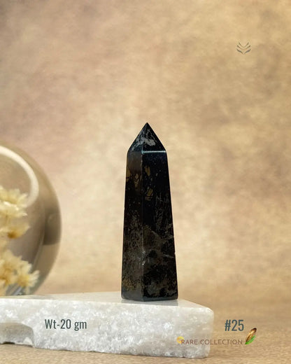 Lightcoded Covellite Tower 