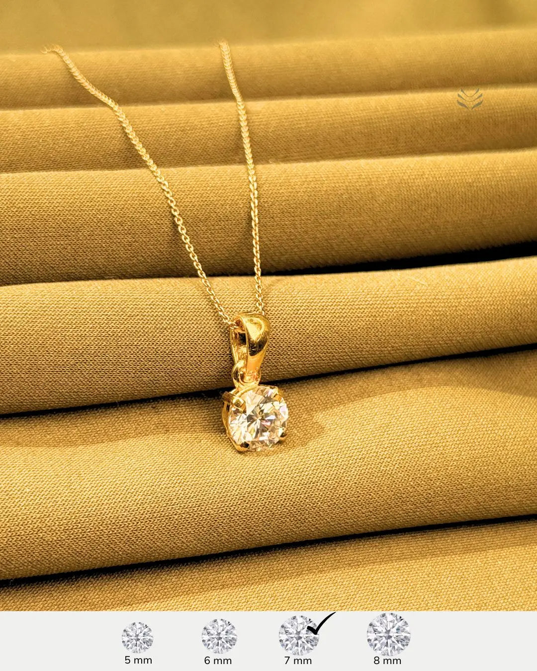 Lightcoded Iris Round Silver Gold-plated Pendant 