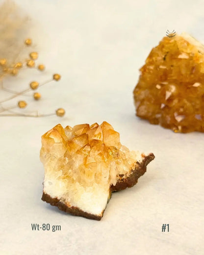 Lightcoded Madagascar Citrine Cluster 