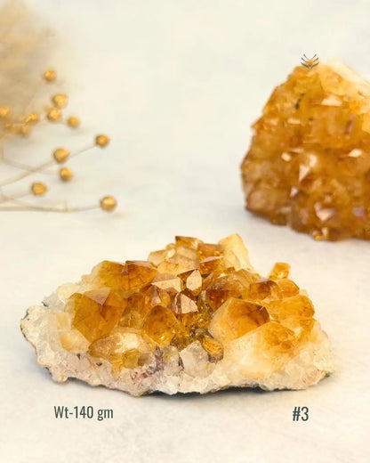 Lightcoded Madagascar Citrine Cluster 