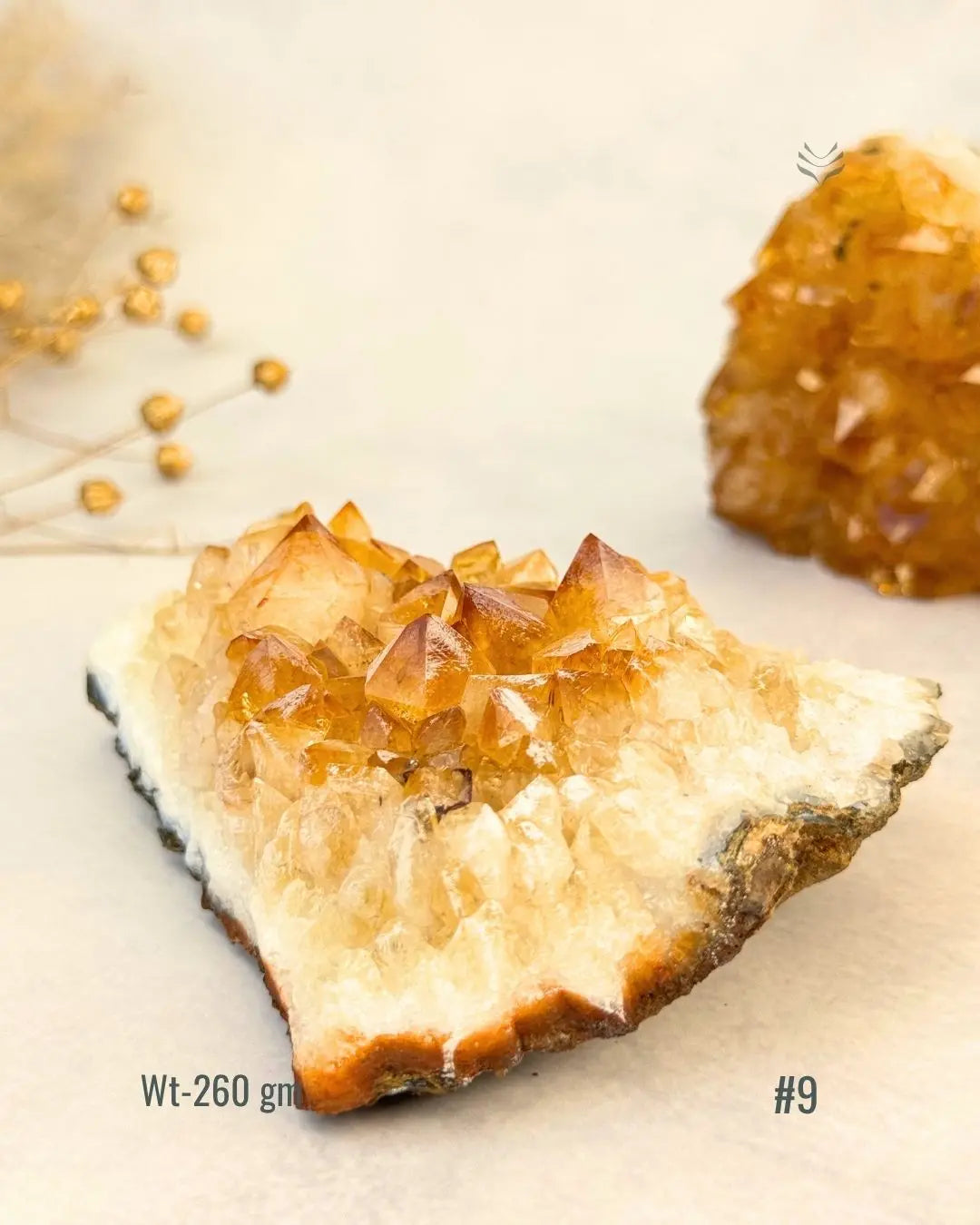 Lightcoded Madagascar Citrine Cluster 