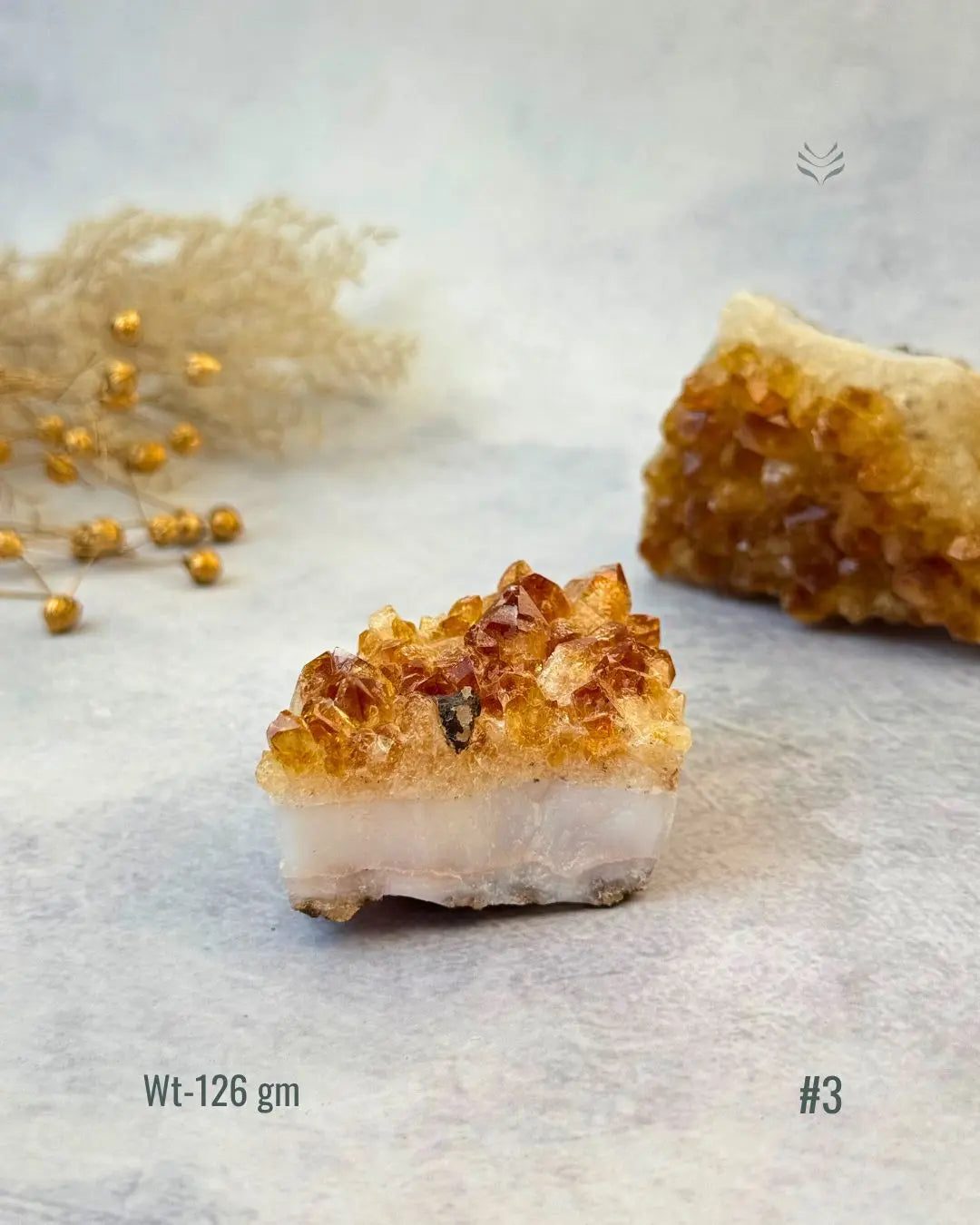 Lightcoded Madagascar Citrine Cluster 