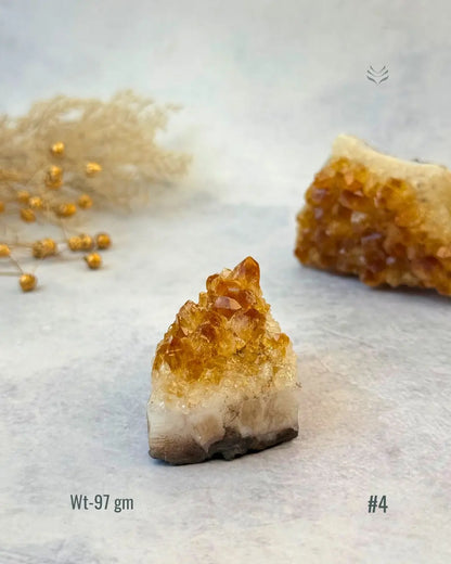 Lightcoded Madagascar Citrine Cluster 