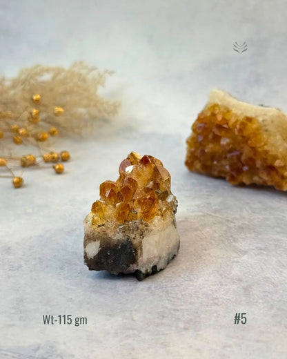 Lightcoded Madagascar Citrine Cluster 