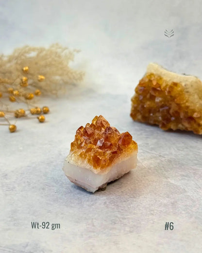 Lightcoded Madagascar Citrine Cluster 