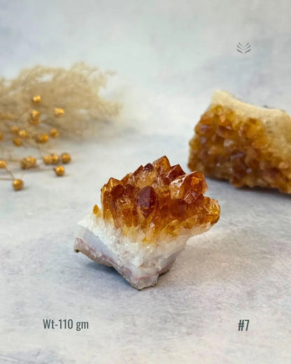 Lightcoded Madagascar Citrine Cluster 