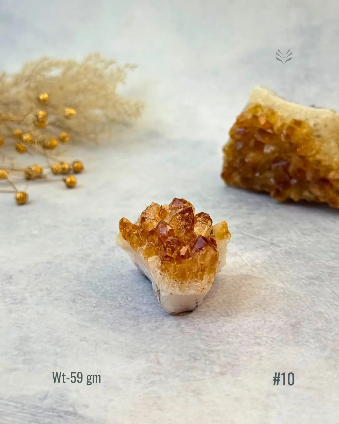 Lightcoded Madagascar Citrine Cluster 