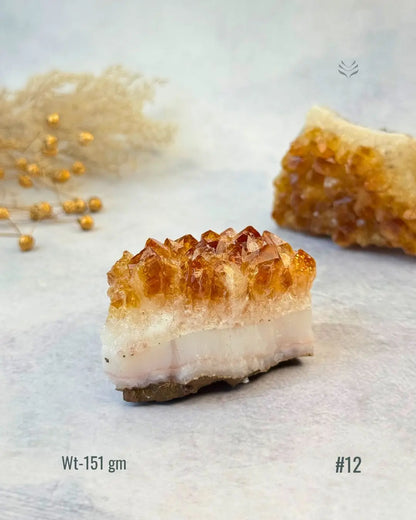 Lightcoded Madagascar Citrine Cluster 