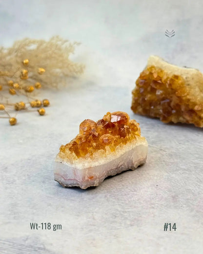 Lightcoded Madagascar Citrine Cluster 