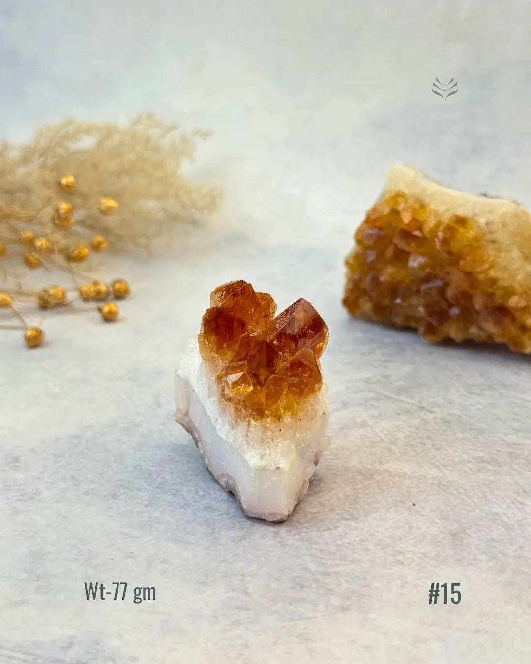 Lightcoded Madagascar Citrine Cluster 