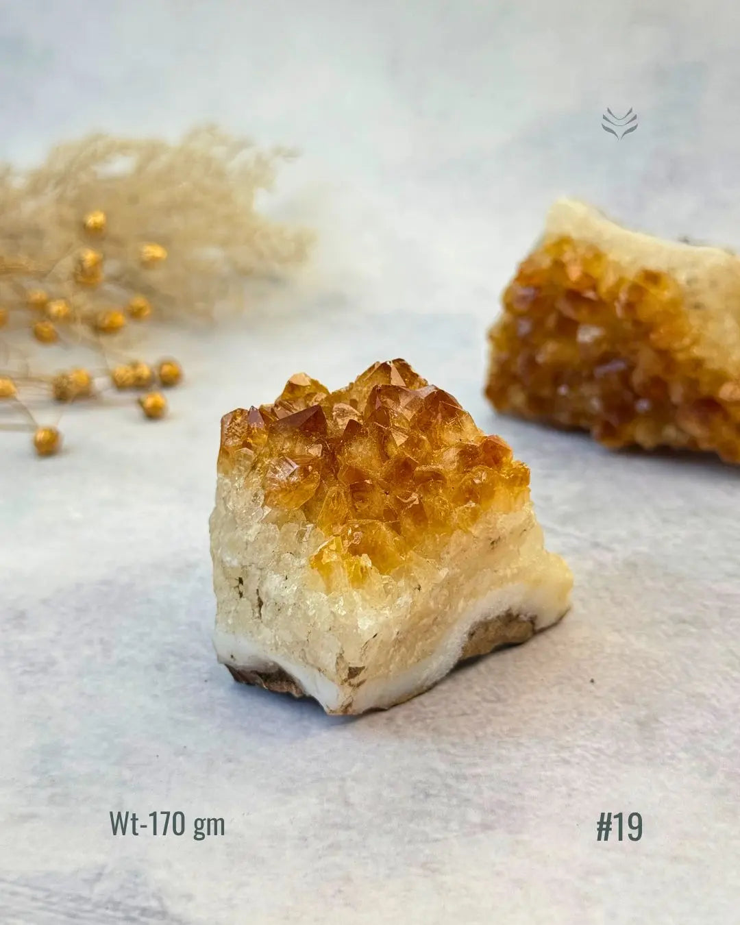 Lightcoded Madagascar Citrine Cluster 