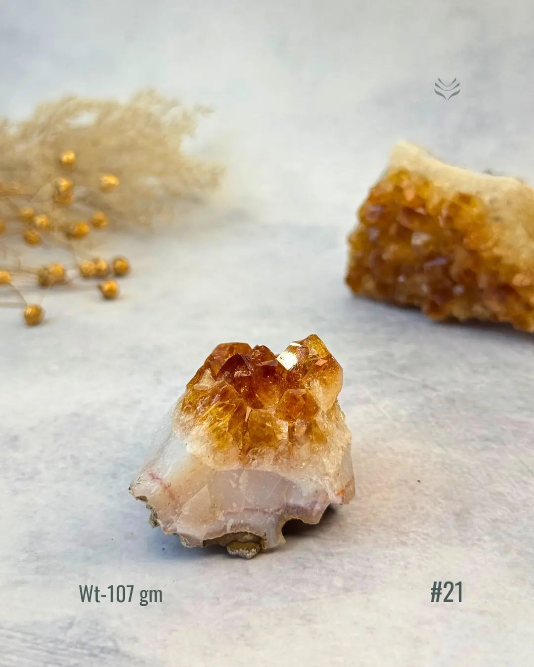 Lightcoded Madagascar Citrine Cluster 
