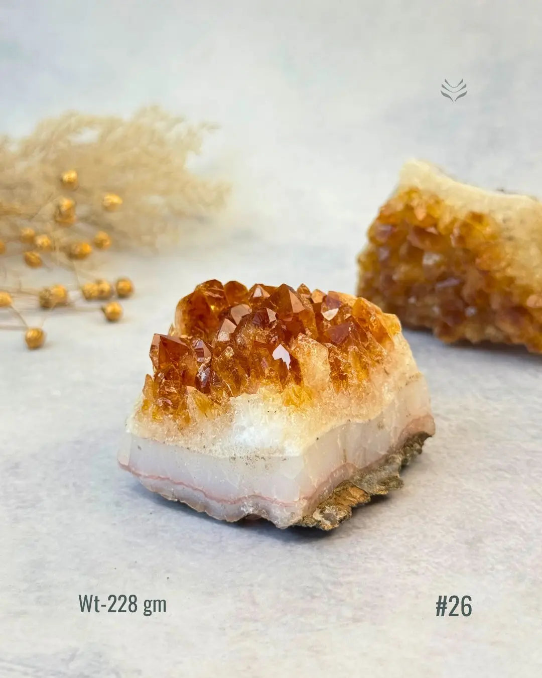 Lightcoded Madagascar Citrine Cluster 