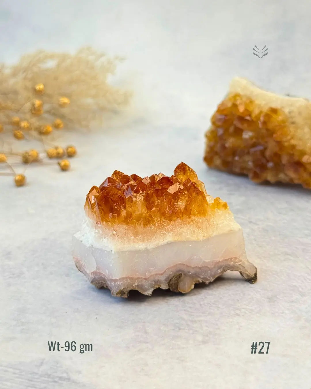 Lightcoded Madagascar Citrine Cluster 