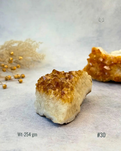 Lightcoded Madagascar Citrine Cluster 