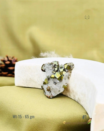 Lightcoded Mini Magick Iron Pyrite with Clear Quartz 