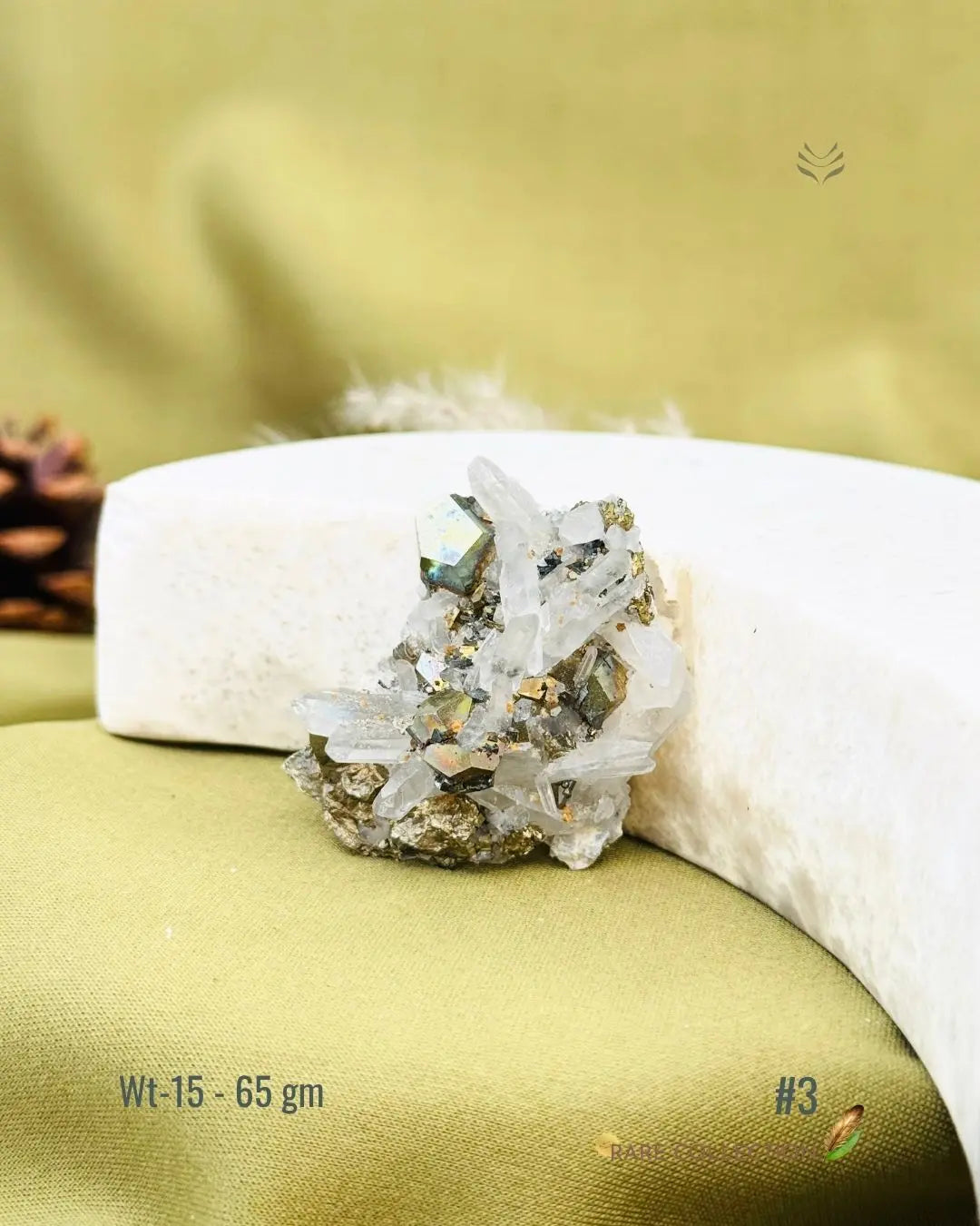 Lightcoded Mini Magick Iron Pyrite with Clear Quartz 