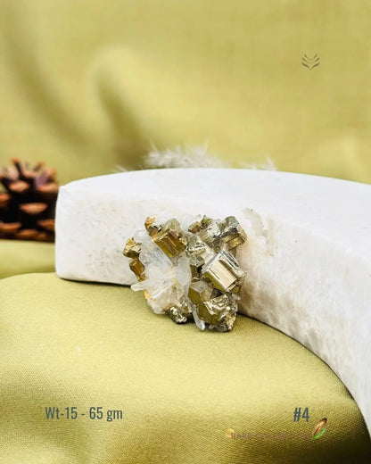 Lightcoded Mini Magick Iron Pyrite with Clear Quartz 