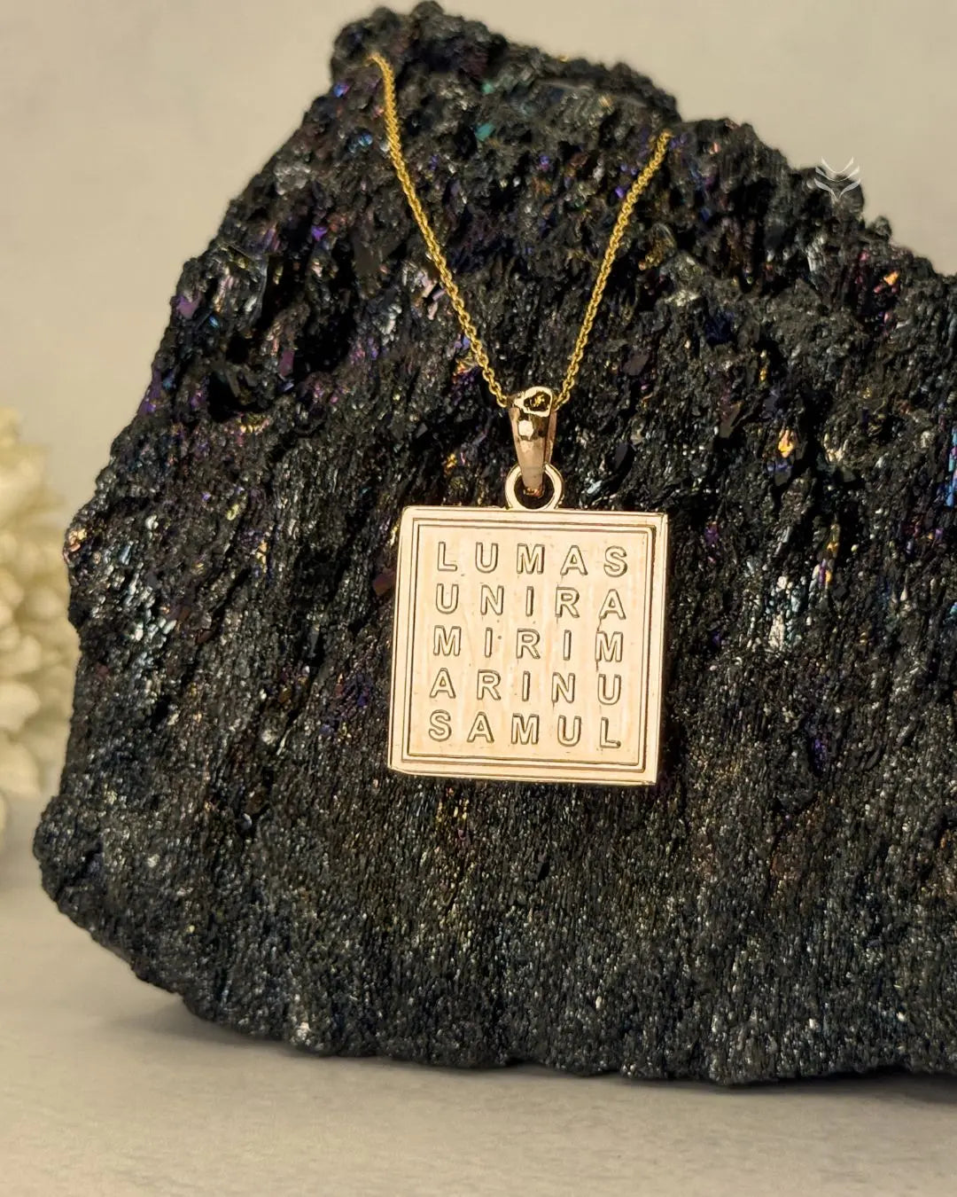 Lightcoded Miracle of Aumatrix Champagne Gold Pendant 
