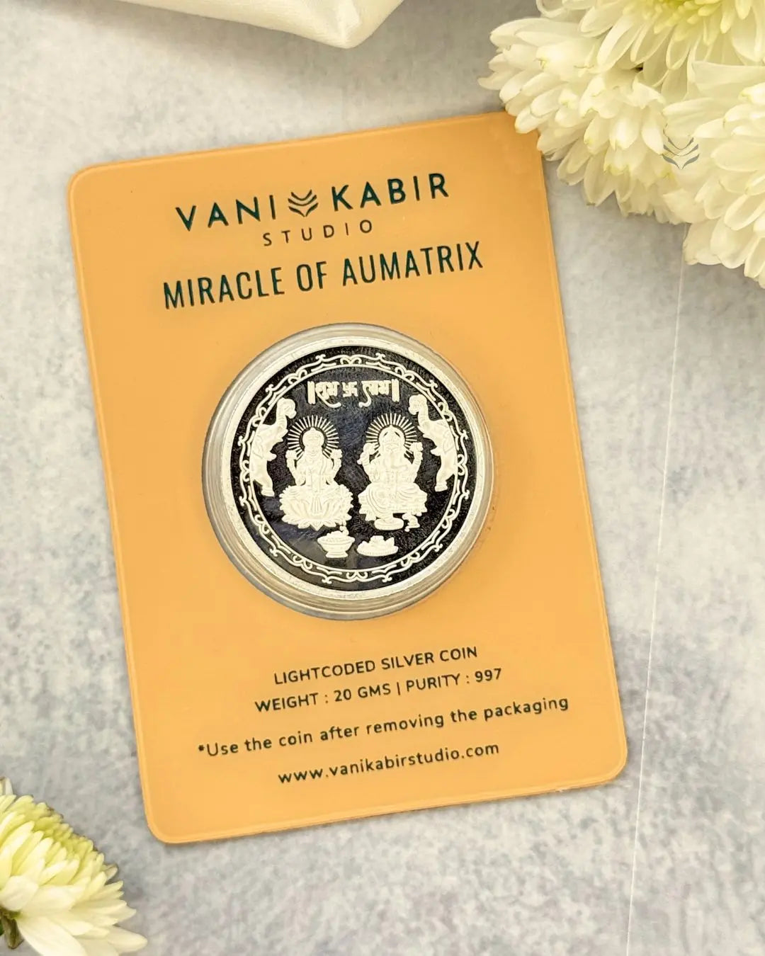 Lightcoded Miracle of Aumatrix Ganesha and Laxmi Coin 