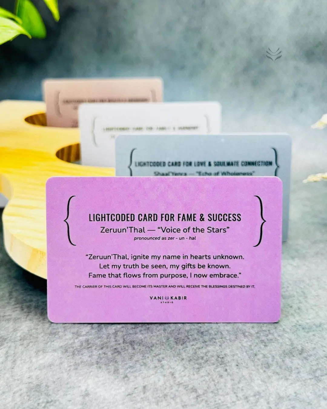 Lightcoded Prayer Card For Fame and Success 