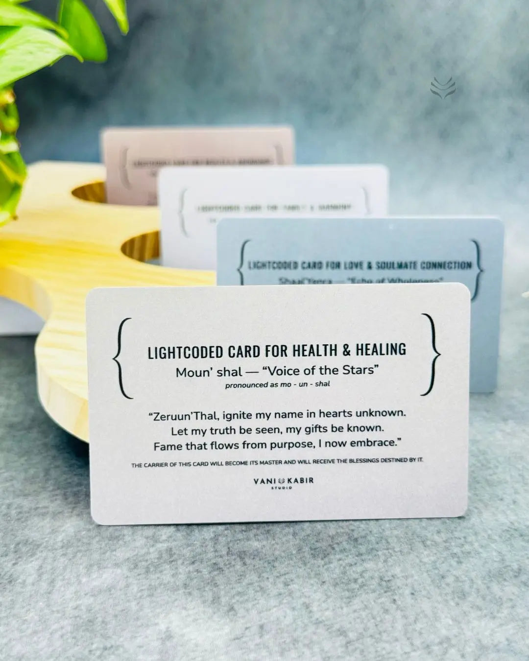 Lightcoded Prayer Card For Health and Healing 