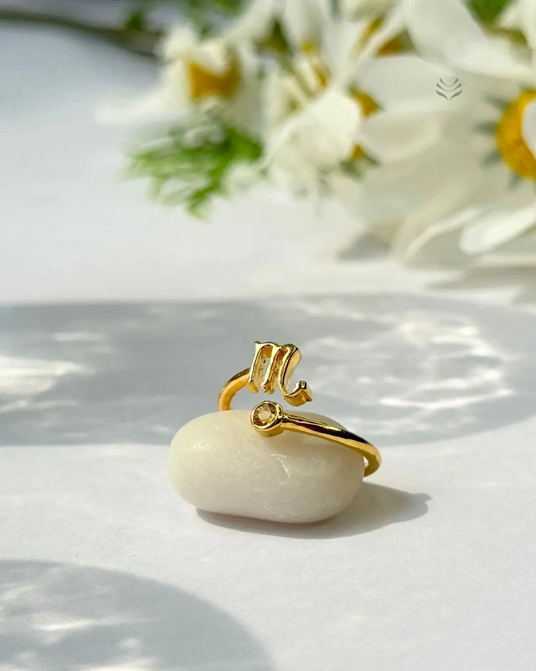 Lightcoded Scorpio – Citrine Zodiac Ring 