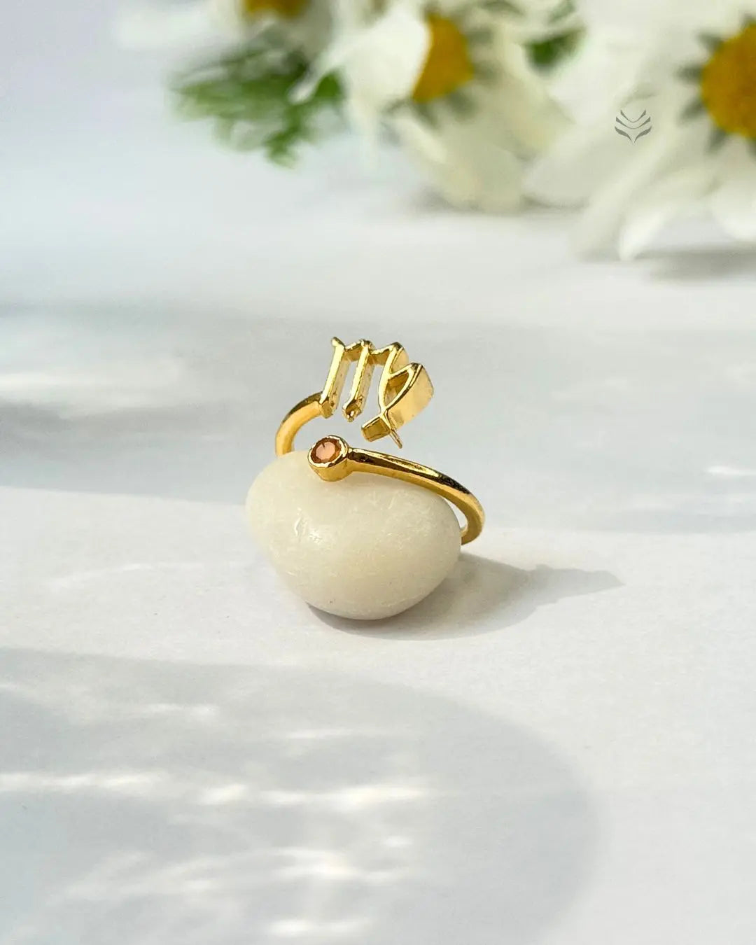 Lightcoded Virgo – Carnelian Zodiac Ring 