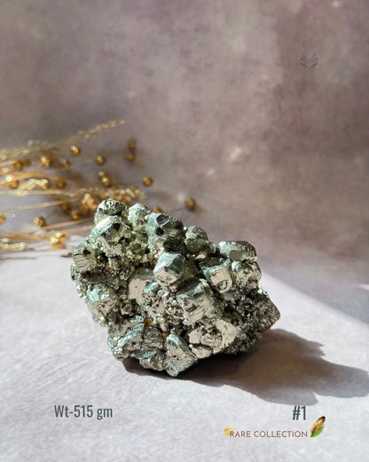 Lightcoded Wealth attractor Iron Pyrite Cluster 